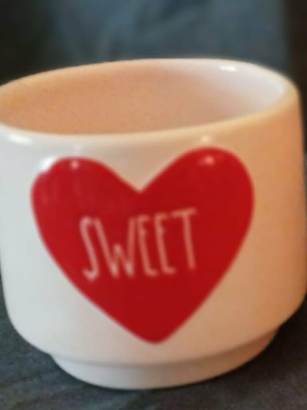 Rae Dunn Stackable Cups "Sweet" and "Pals" from the 2024 Peanut Collection